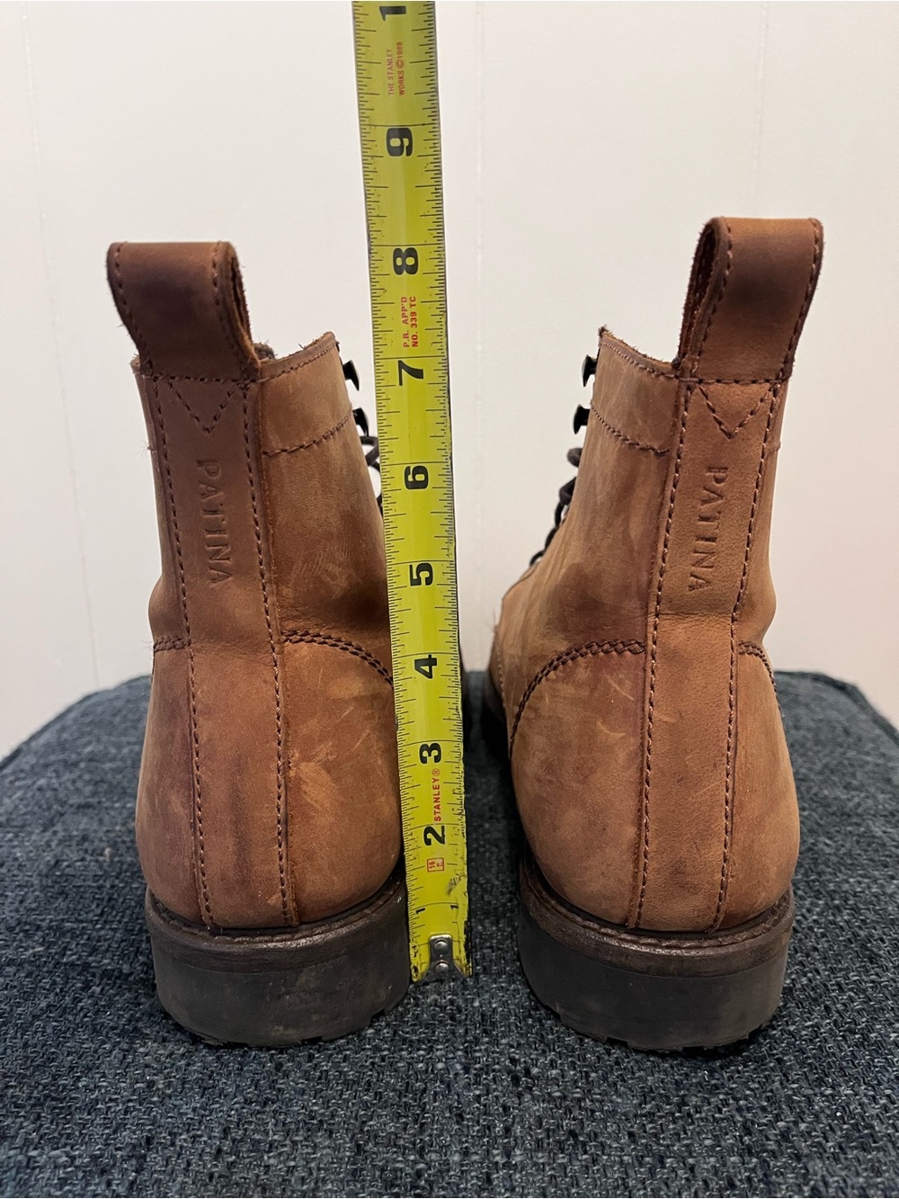 Patina Brown Lace Up Boots - Picture 9 of 11